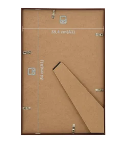 Fotolijsten 3 st voor wand of tafel 59,4x84 cm MDF bronskleurig