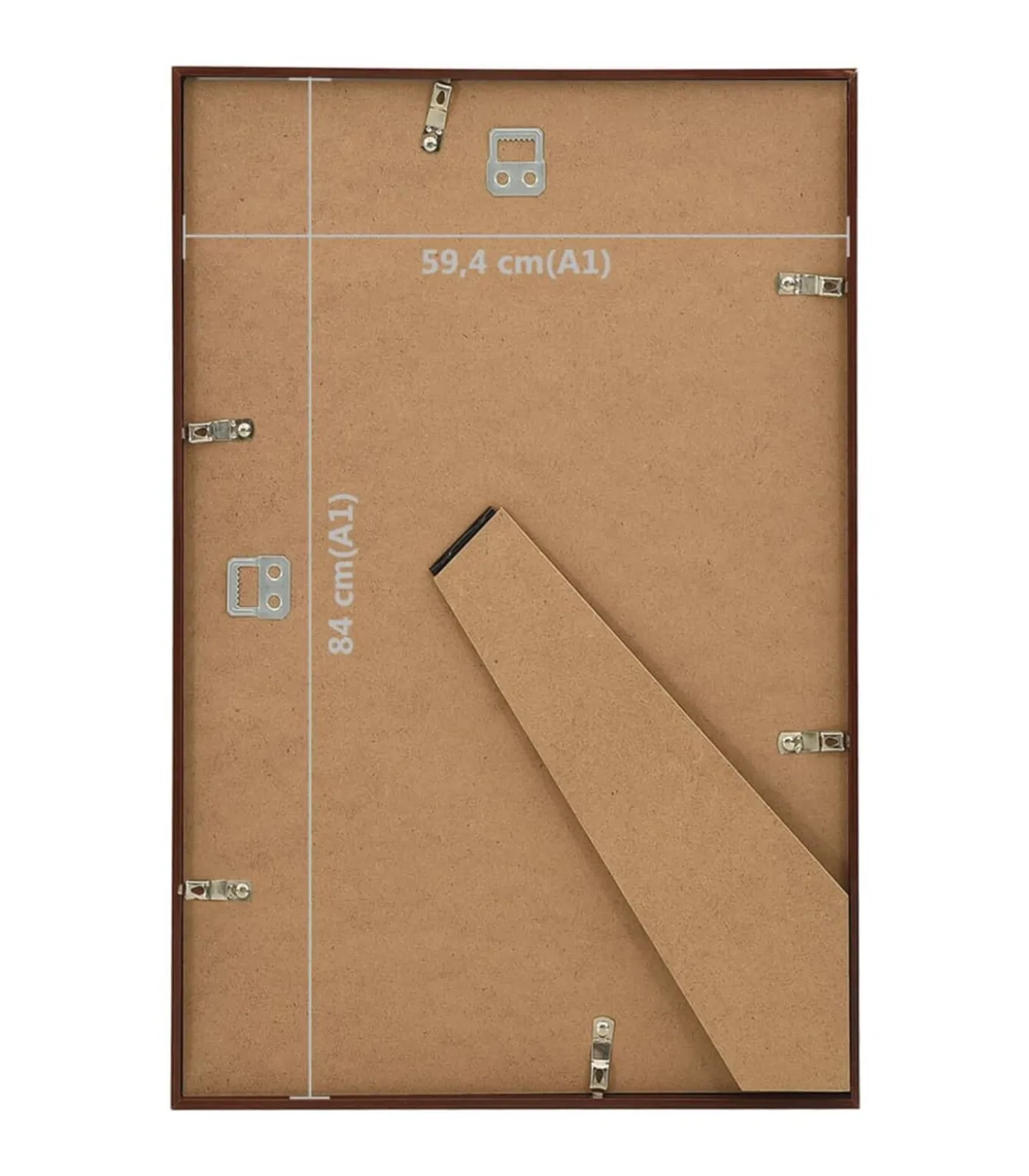 Fotolijsten 3 st voor wand of tafel 59,4x84 cm MDF bronskleurig
