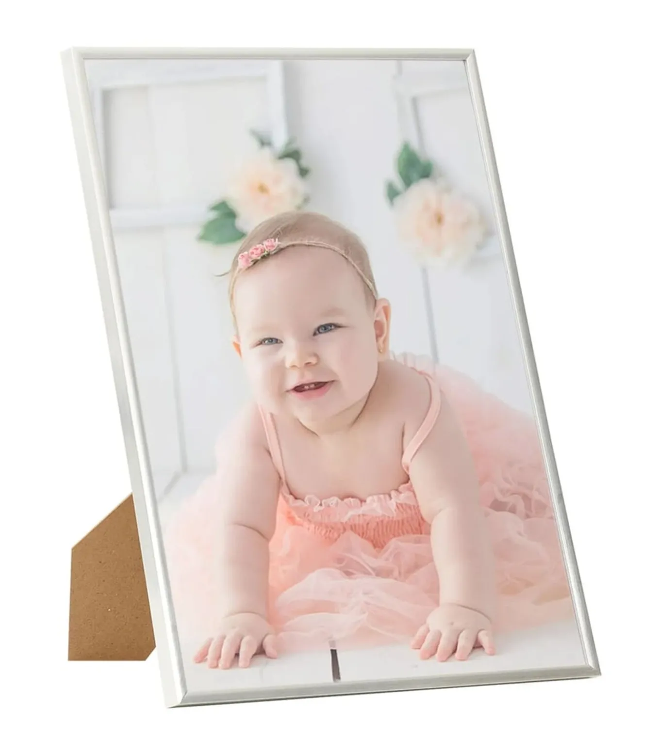 Fotolijsten 5 st voor wand of tafel 70x90 cm MDF zilverkleurig