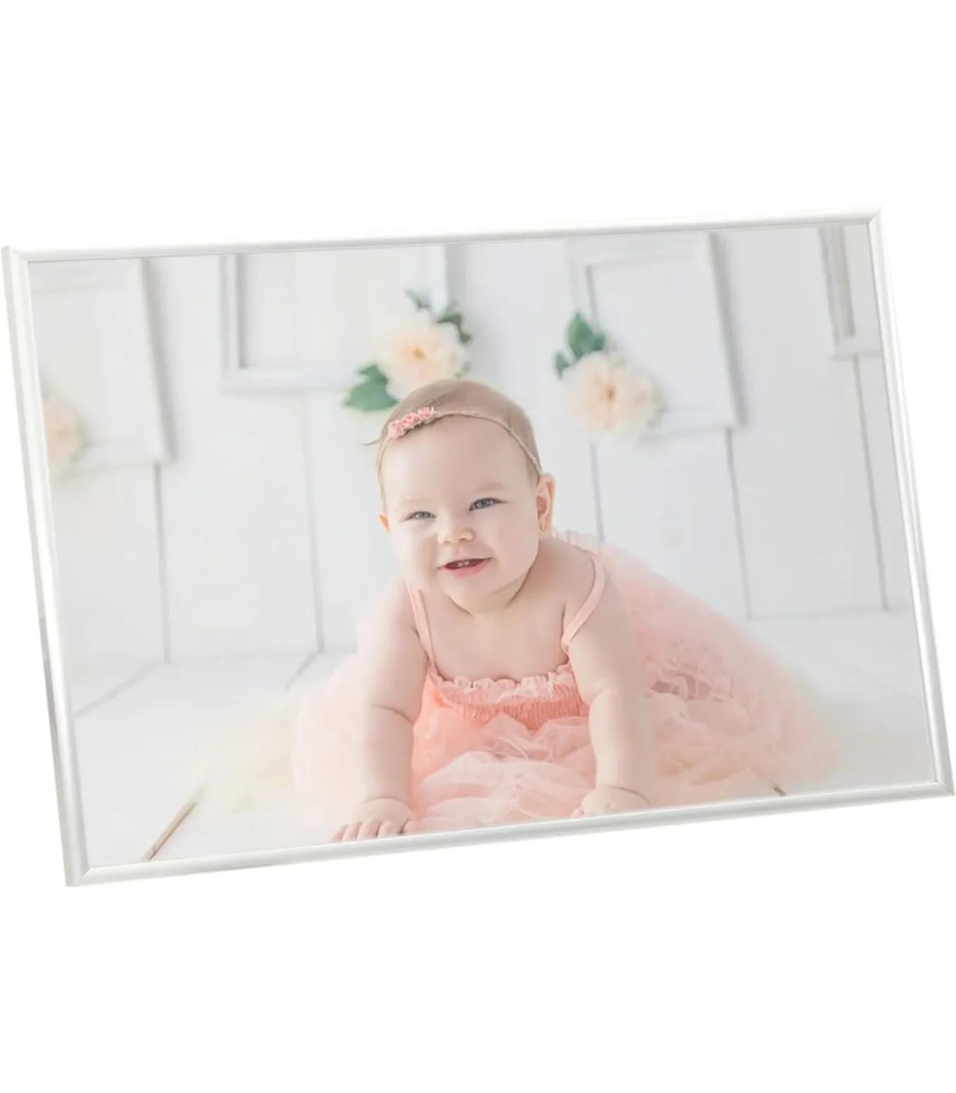 Fotolijsten 3 st voor wand of tafel 7x90 cm MDF zilverkleurig