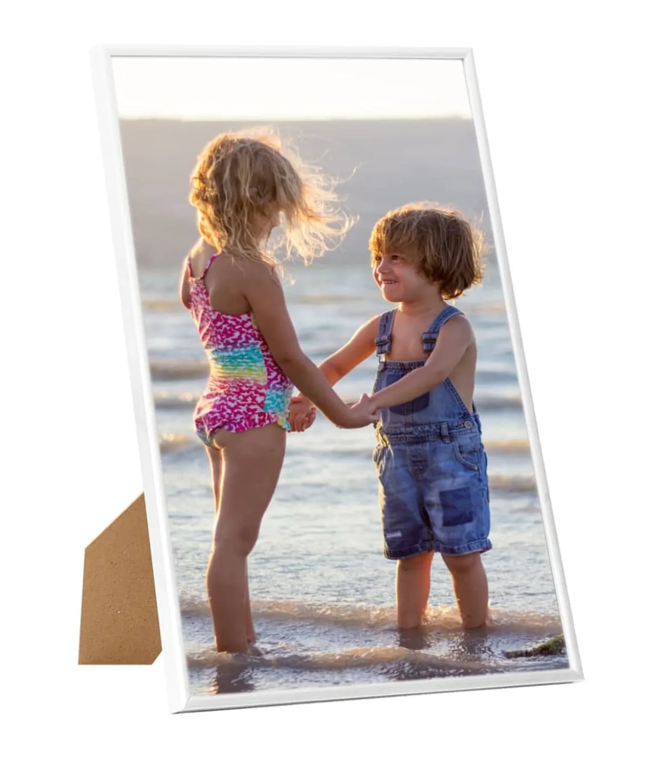 Fotolijsten 3 st voor wand of tafel 21x29,7 cm MDF wit