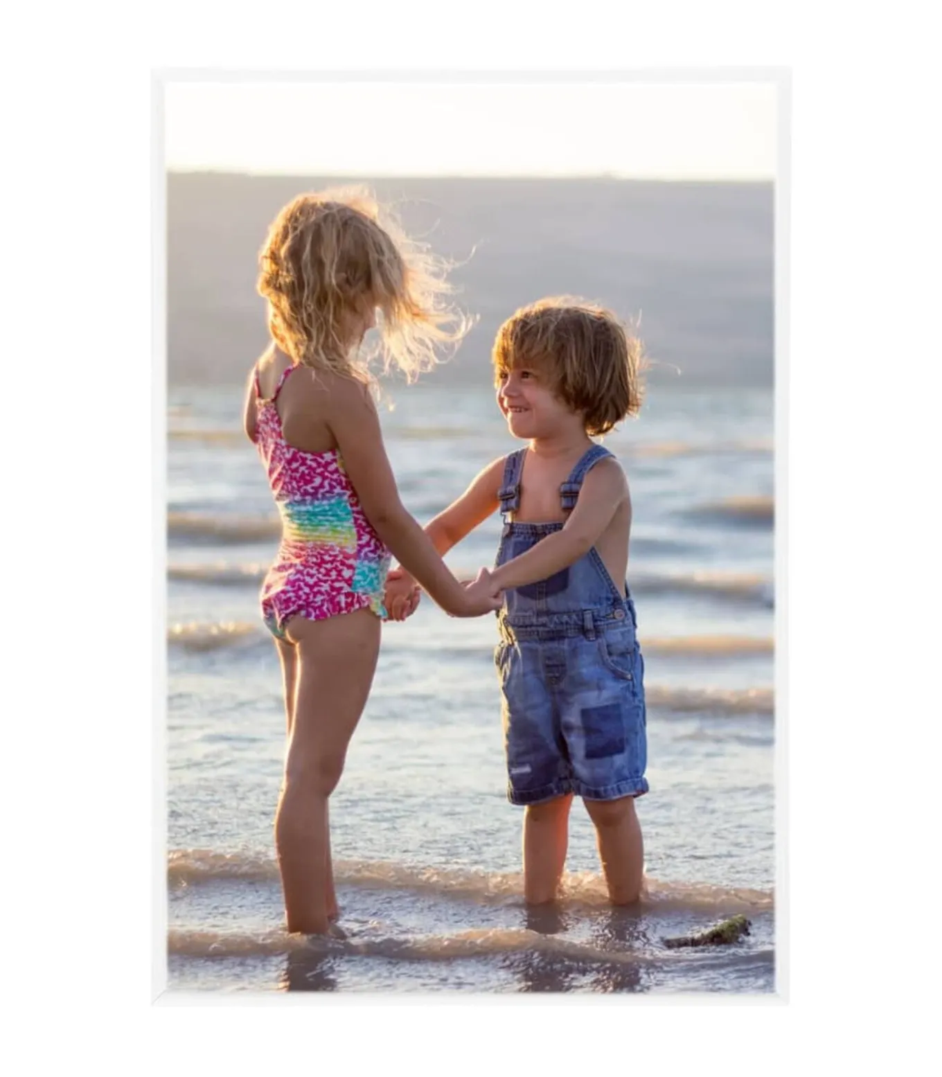 Fotolijsten 3 st voor wand of tafel 21x29,7 cm MDF wit