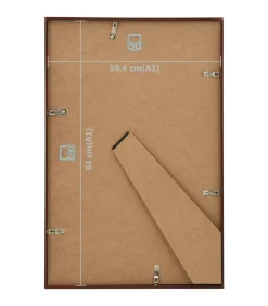 Fotolijsten 5 st voor wand of tafel 59,4x84 cm MDF bronskleurig