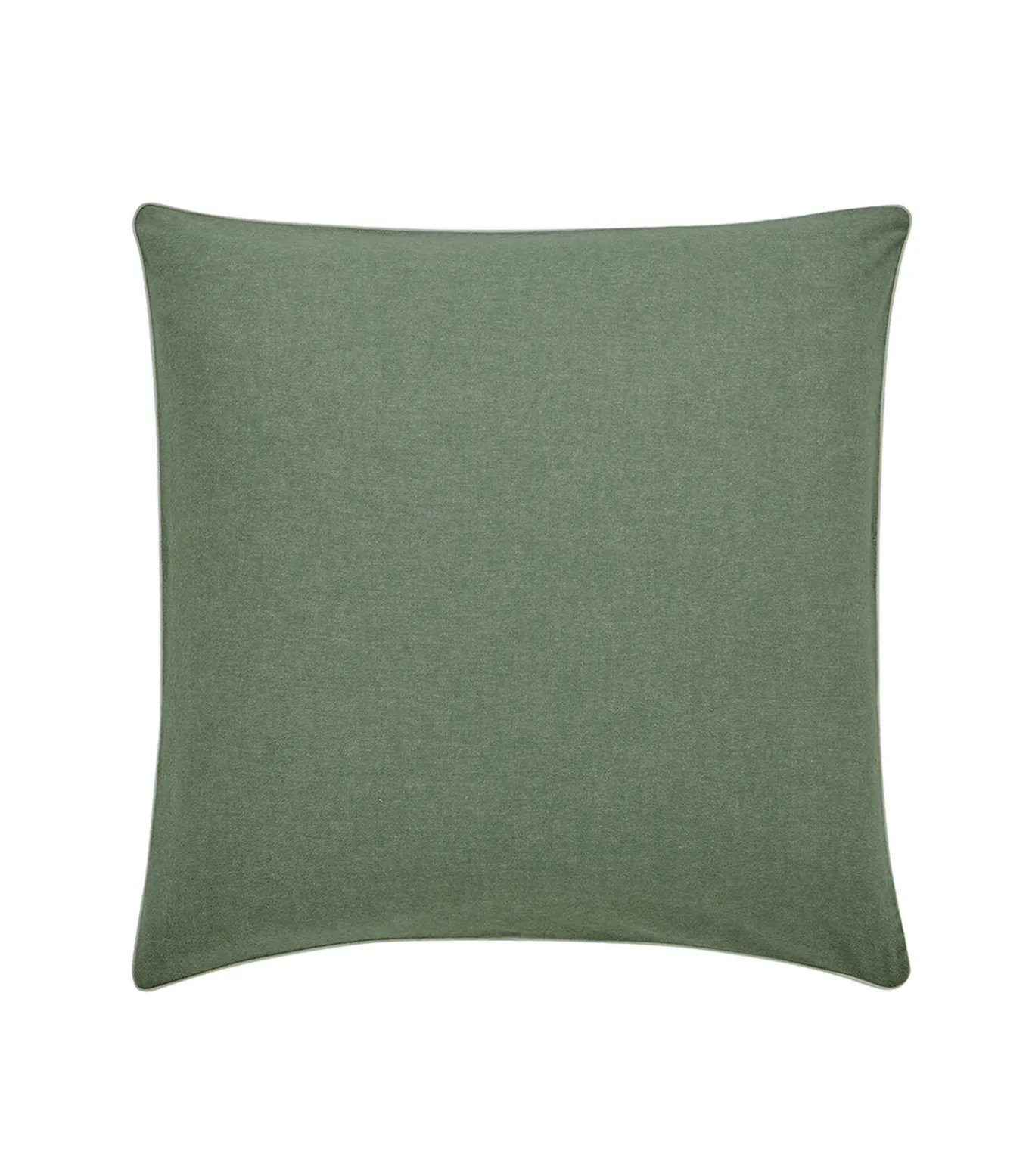 Frisson - Effen kussensloop in flanellen chambray katoen