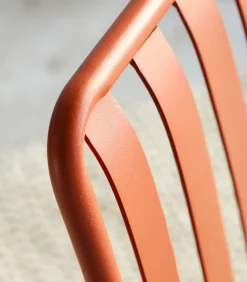 Gaby - Oranje metalen fauteuil