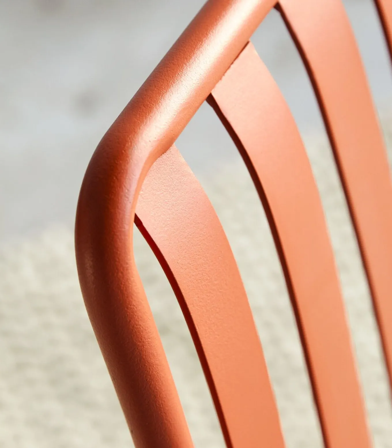 Gaby - Oranje metalen fauteuil