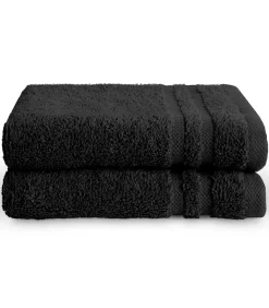 Gastendoekjes 30x50 cm Zwart - 6 stuks