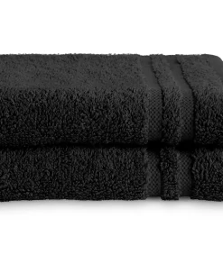 Gastendoekjes 30x50 cm Zwart - 6 stuks