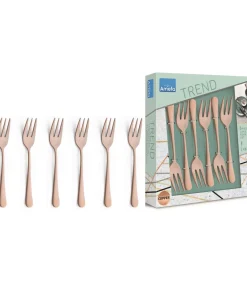 Gebaksvorkjes Austin - Vintage Koper - 6 stuks