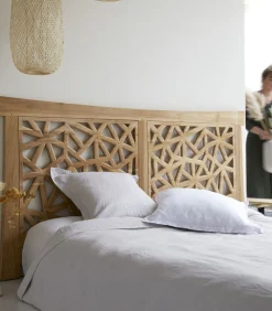 Gentong - Hoofdbord van massief teakhout 210 cm