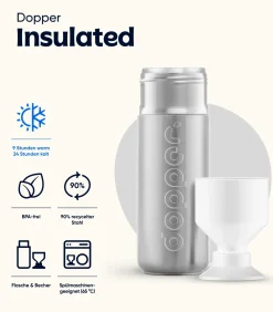 Geïsoleerde Thermosfles Insulated Silver 580ml