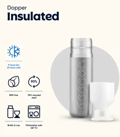 Geïsoleerde Thermosfles Insulated Silver 350ml