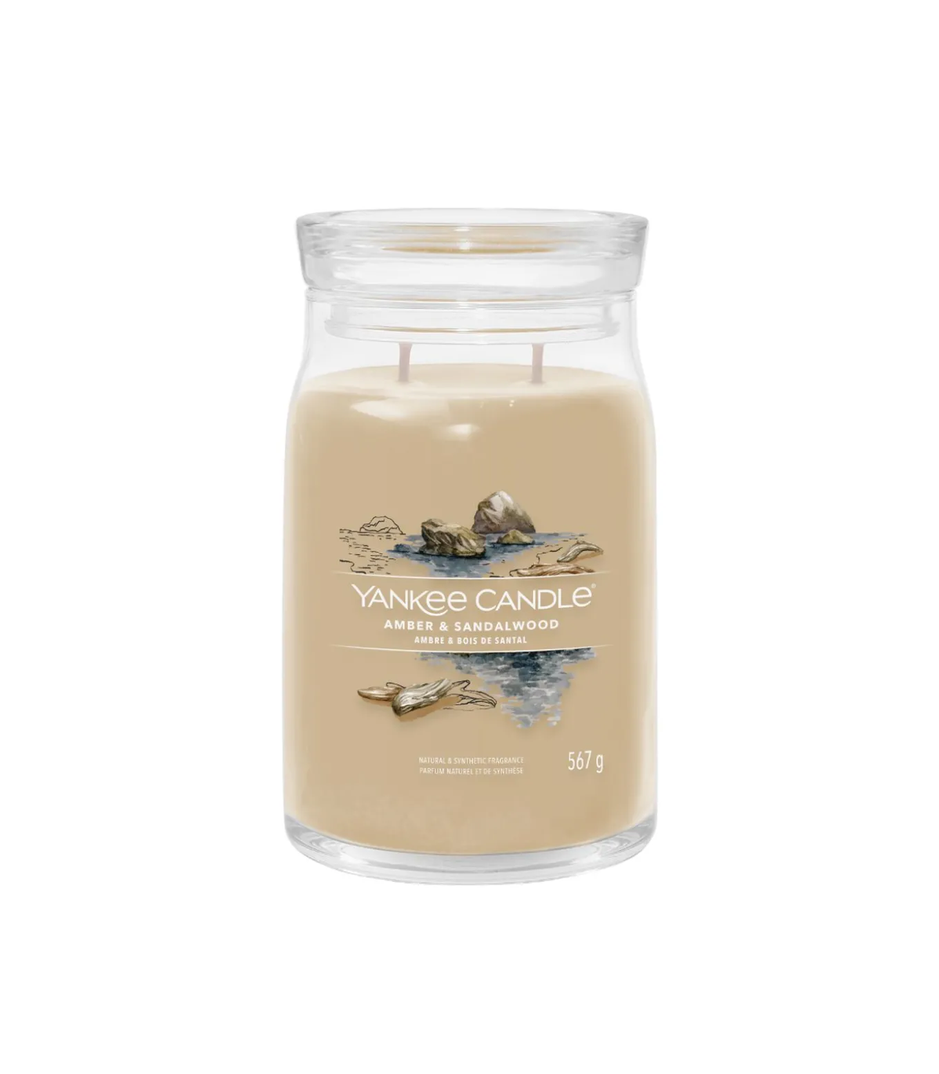 Geurkaars Amber & Sandalwood Signature Large Jar