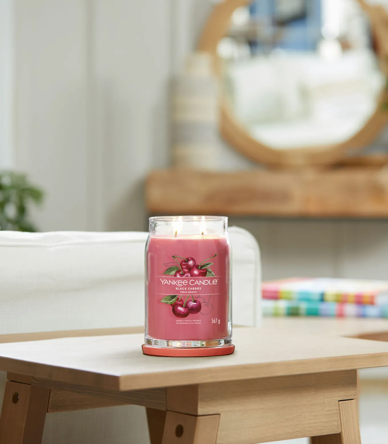 Geurkaars Black Cherry Signature Large Jar