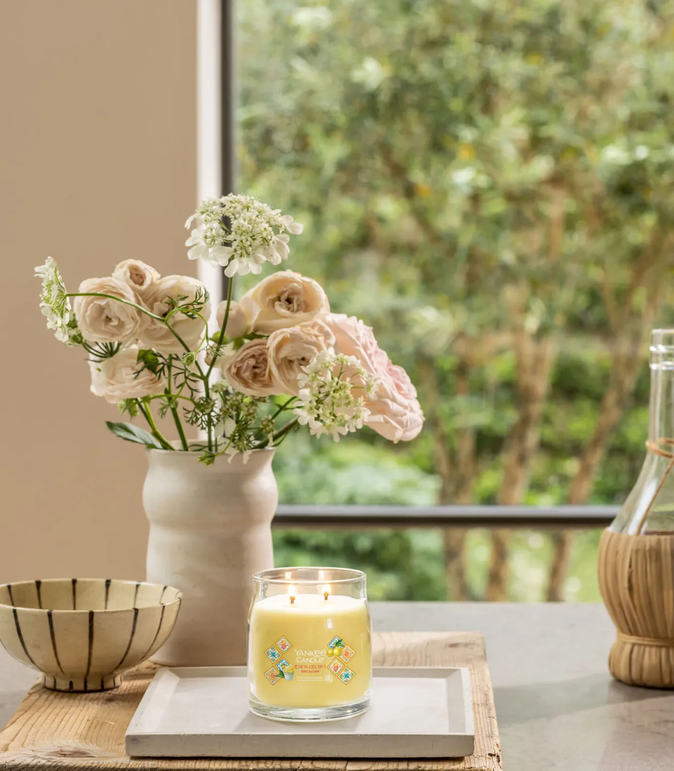 Geurkaars Lemon Gelato Signature Medium Jar