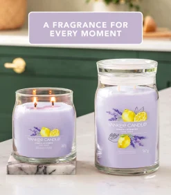 Geurkaars Lemon Lavender Signature Medium Jar