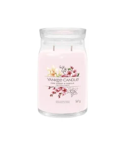 Geurkaars Pink Cherry & Vanilla Signature Large Jar