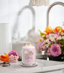 Geurkaars Pink Cherry & Vanilla Signature Large Jar
