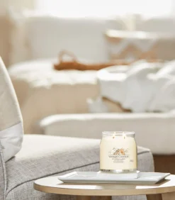 Geurkaars Soft Wool & Amber Signature Medium Jar