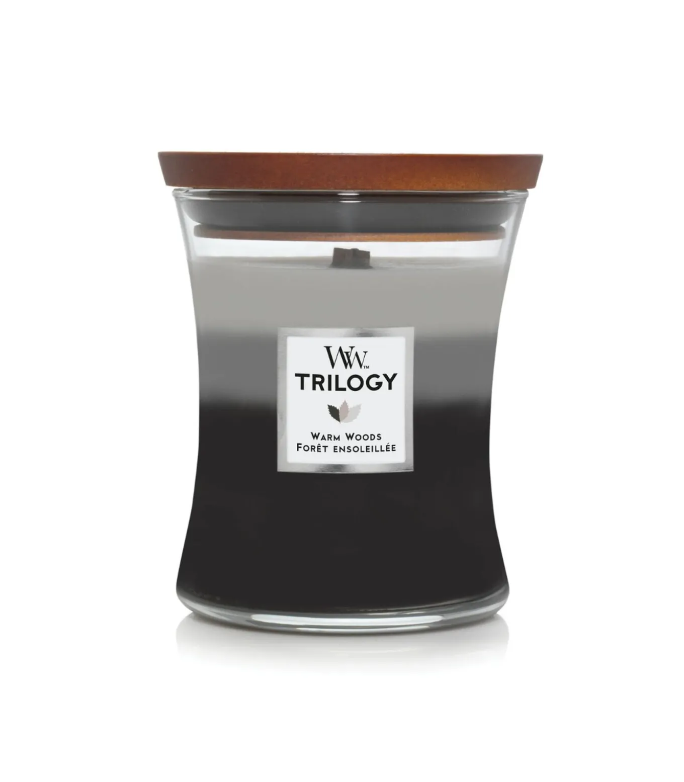 Geurkaars Trilogy Warm Woods Medium Candle