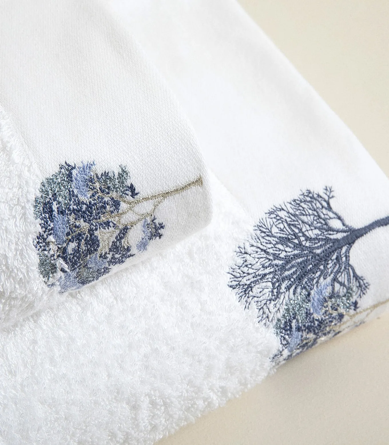 Gezichtshanddoek Aneli 50x90 cm Wit