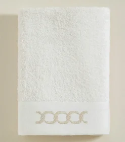 Gezichtshanddoek Corrente 50x90 cm Ecru-Goud