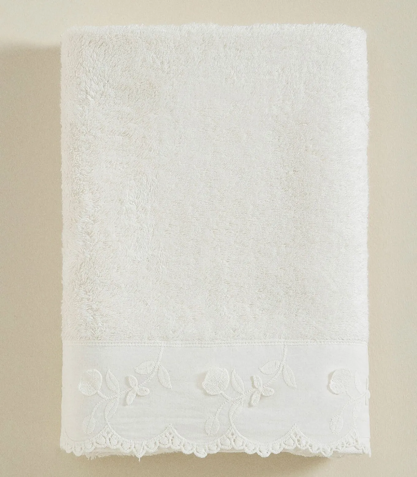 Gezichtshanddoek Flor 50x90 cm Ecru