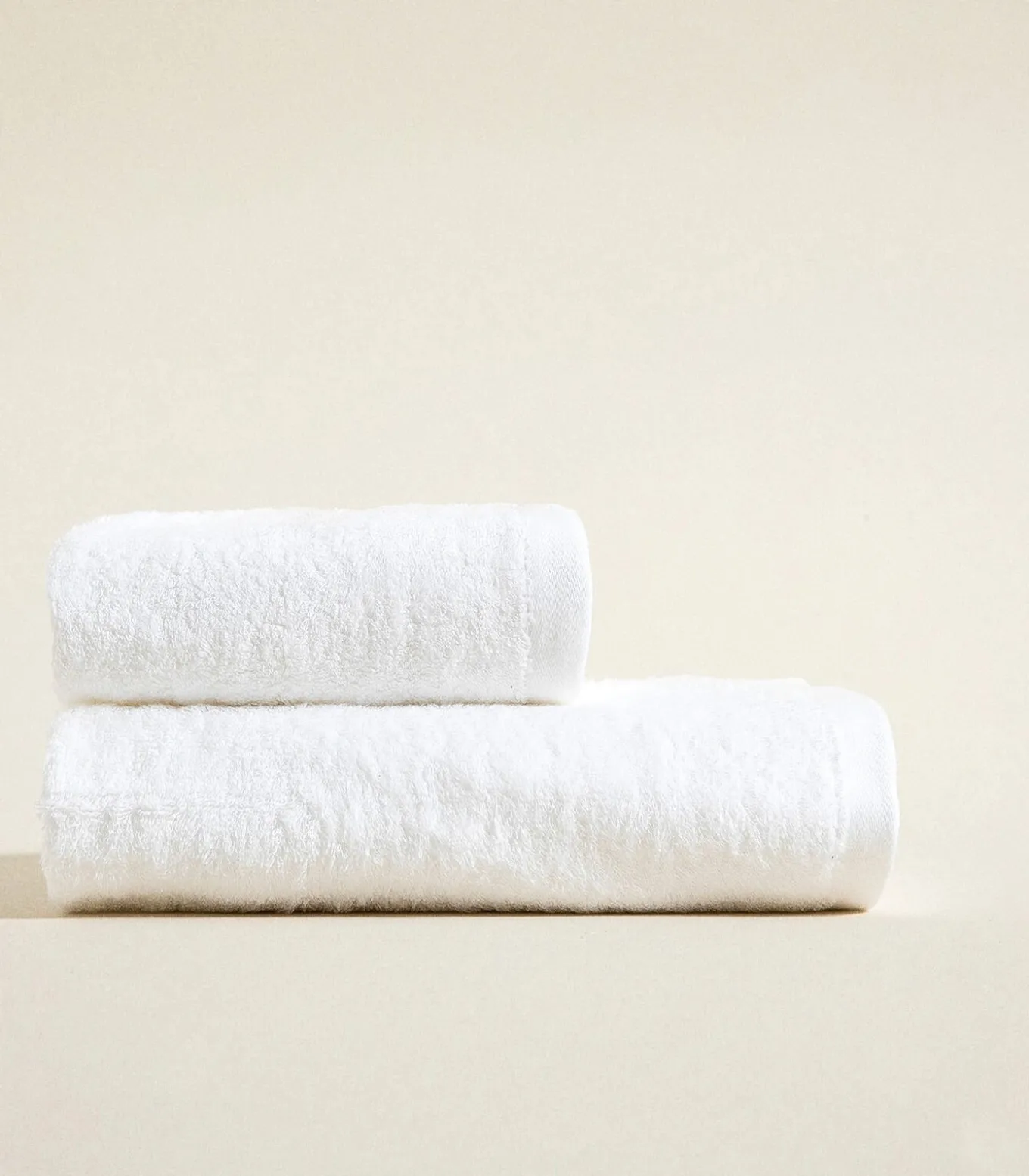 Gezichtshanddoek Solid 50x90 cm Wit