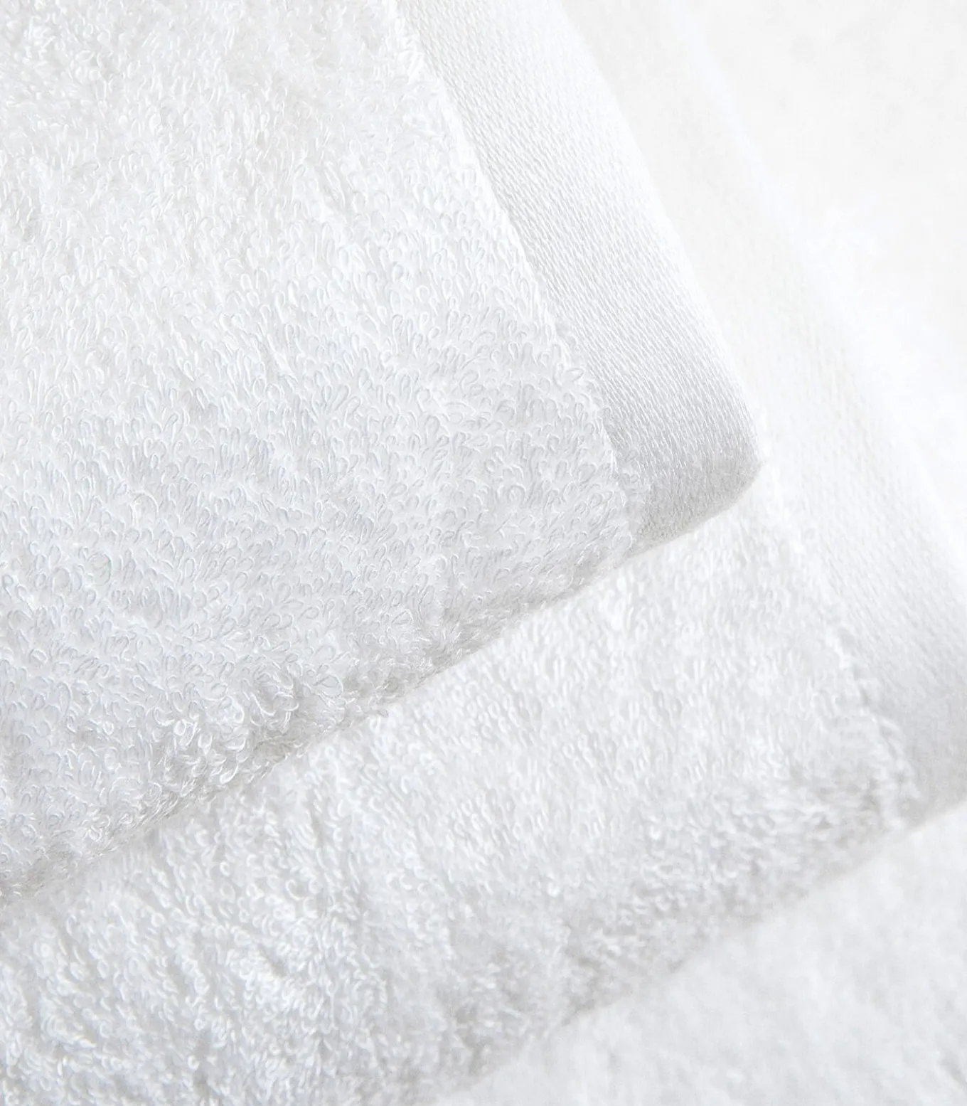 Gezichtshanddoek Solid 50x90 cm Wit