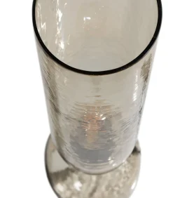 Gigi Tafellamp Gehamerd Glas 38xØ15 cm - Naturel