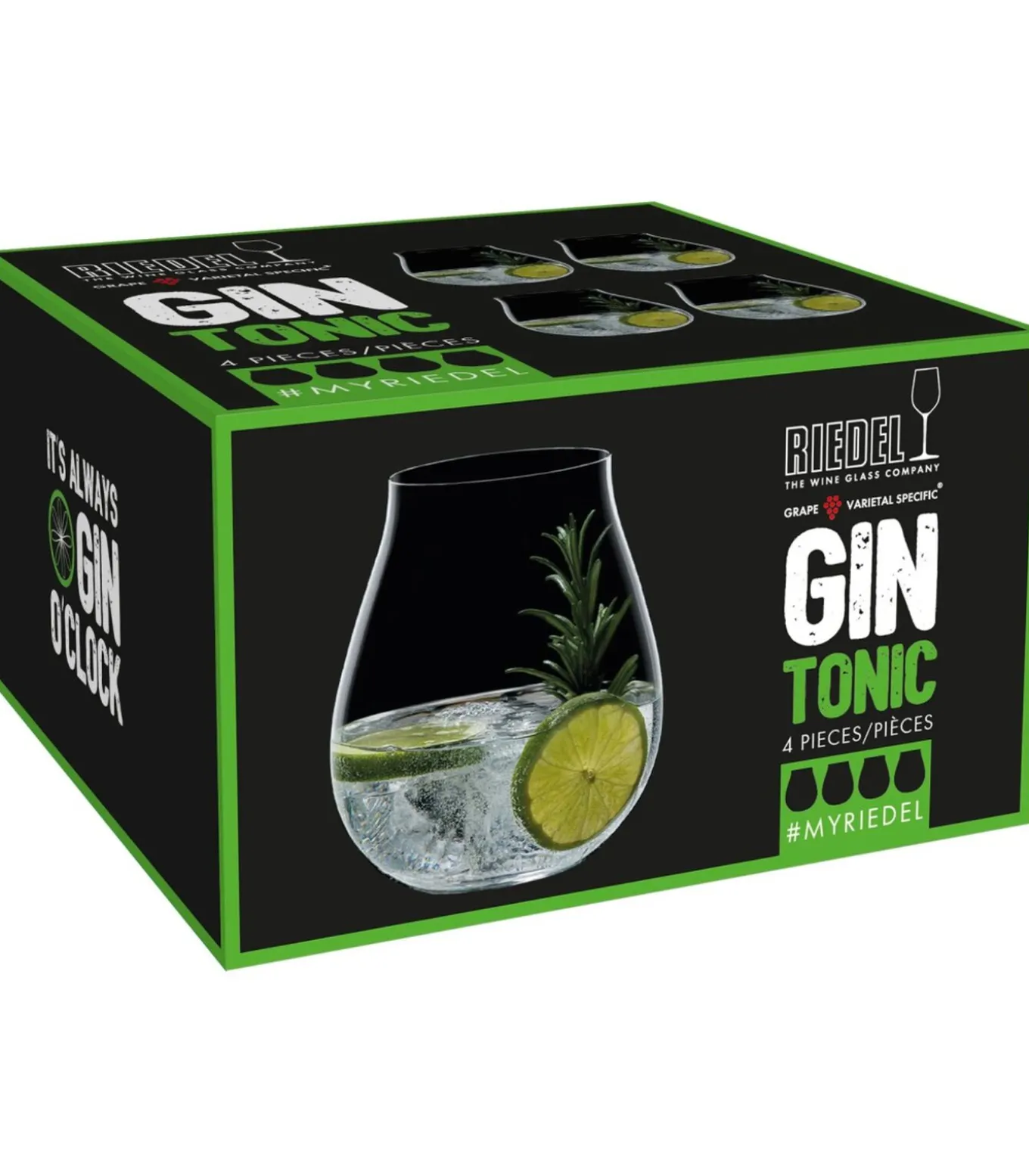Gin Tonic Glazen O Wine - 762 ml - 4 stuks