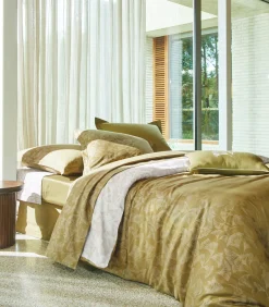 GINGKO Olive - Laken Satijn katoen