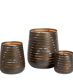 Gladys - Theelichthouder - Zwart