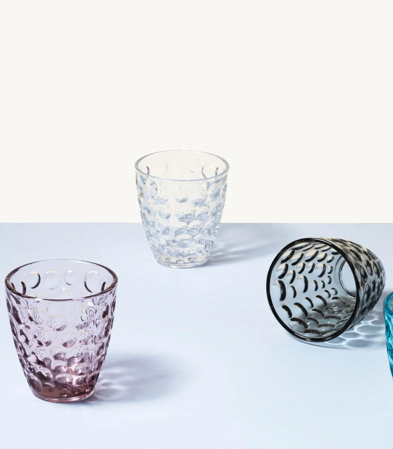 Glas 22cl roze Bubble - set/4