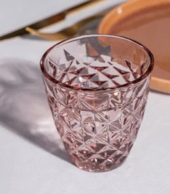 Glas 22cl roze Prisma - set/4