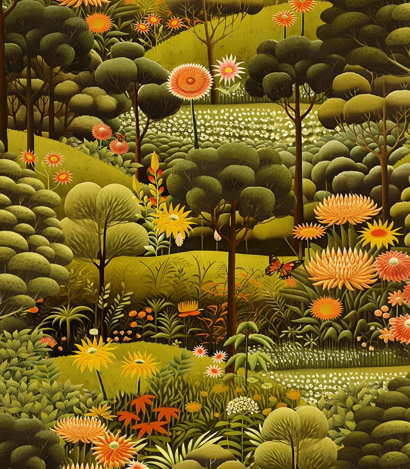 Graham & Brown Vliesbehang Arley Garden Dusk