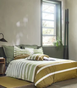 GRAND LARGE Kaki - Dekbedovertrek Perkaal Katoen