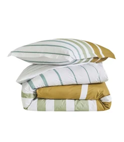 GRAND LARGE Kaki - Dekbedovertrek Perkaal Katoen