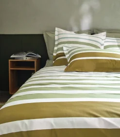 GRAND LARGE Kaki - Dekbedovertrek Perkaal Katoen