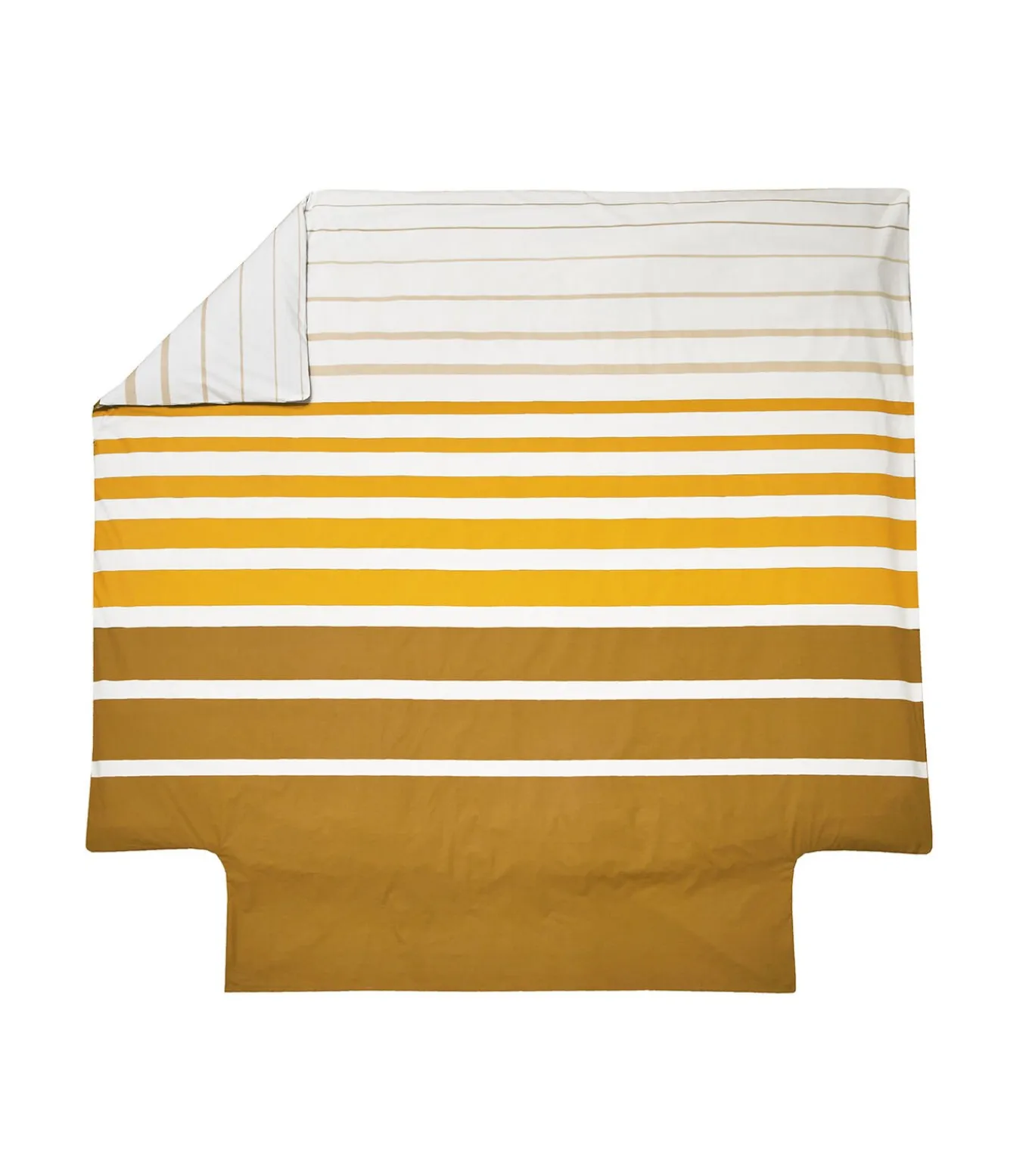 GRAND LARGE Ocre - Dekbedovertrek Perkaal Katoen