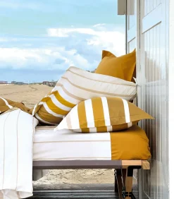 GRAND LARGE Ocre - Dekbedovertrek Perkaal Katoen