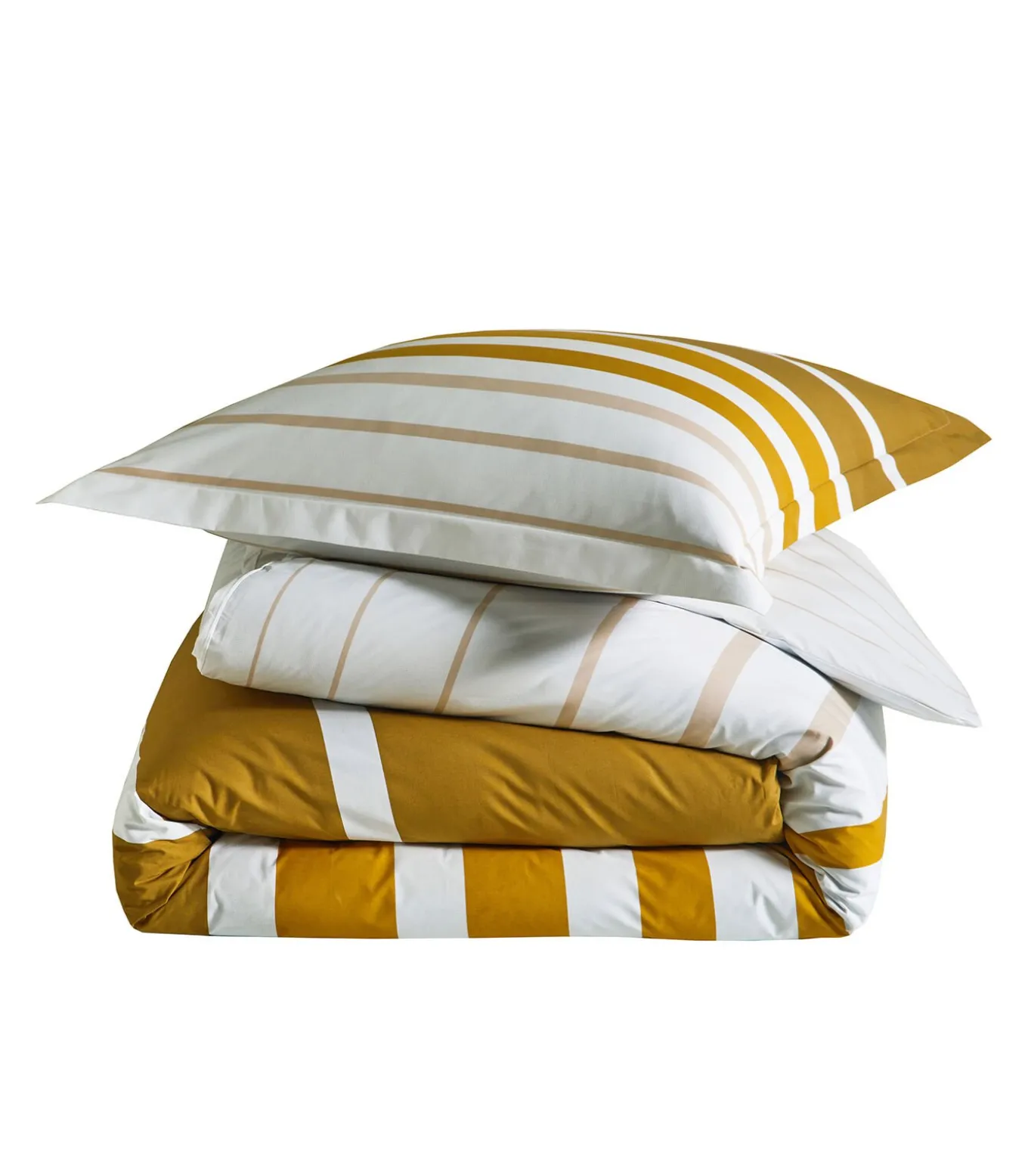 GRAND LARGE Ocre - Kussensloop Perkaal katoen