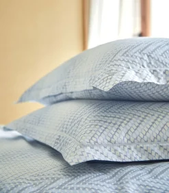 GRAVITY Bleu Céleste - Dekbedovertrek Satijn Katoen