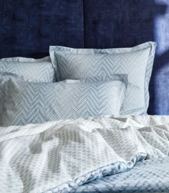 GRAVITY Bleu Céleste - Dekbedovertrek Satijn Katoen