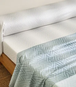 GRAVITY Bleu Céleste - Laken Satijn katoen