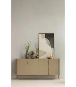 Gunnar Dressoir 200 cm - Grenen - Mud - 85x201x44