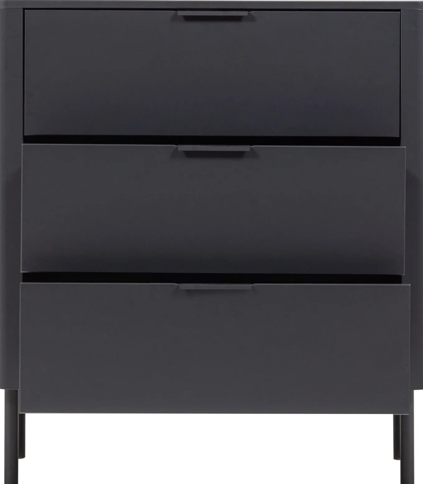 Gunnar Ladekast - Grenen - Matzwart - 93x94x52