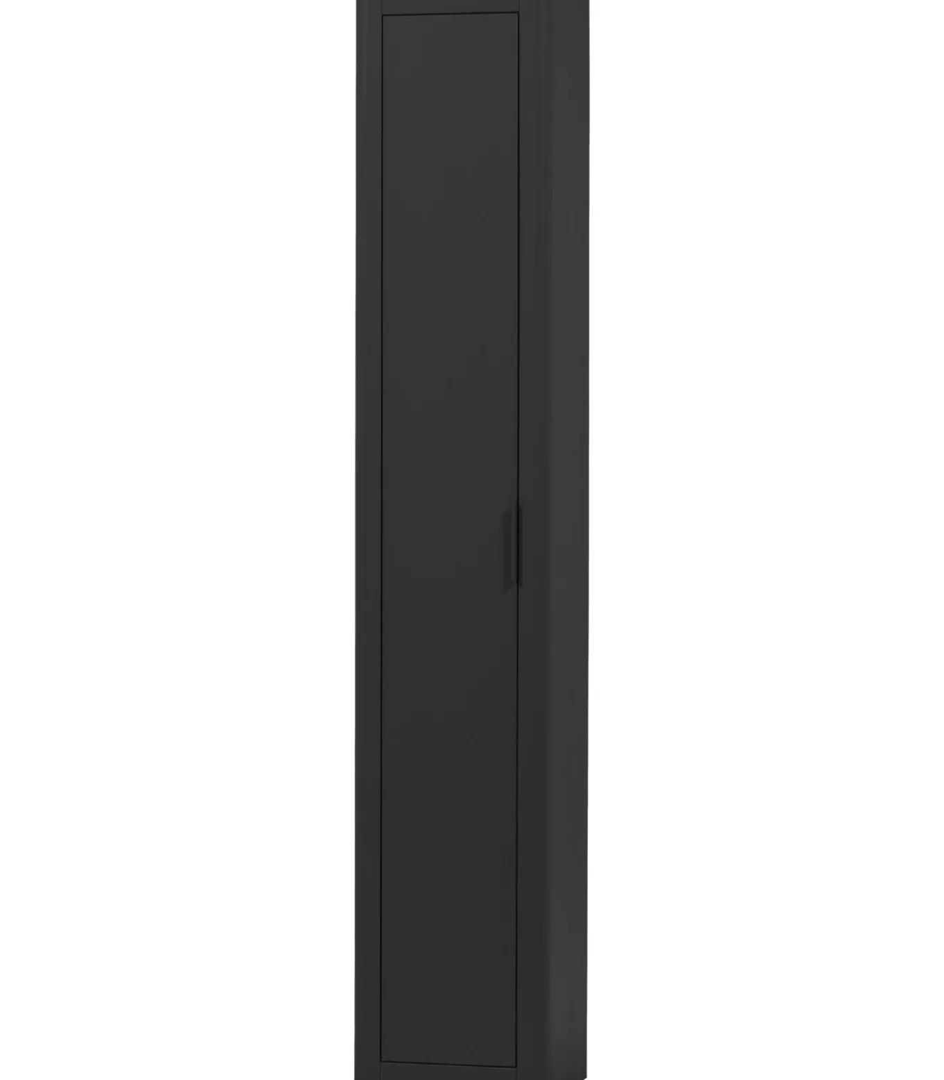 Gunnar Smalle Hoge Kast - Grenen - Matzwart - 217x45x39