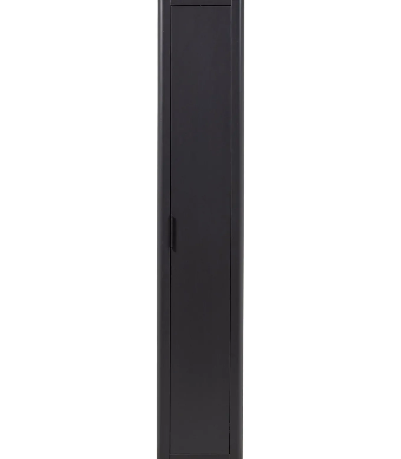 Gunnar Smalle Hoge Kast - Grenen - Matzwart - 217x45x39