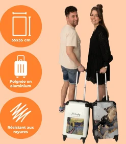 Handbagage Koffer met 4 wielen en TSA slot (Kunst - Modern - Kandinsky - Kleur)
